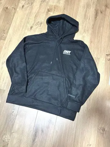 미사용 ANT INDUSTRIAL DESIGN 플리스 후드티 블랙