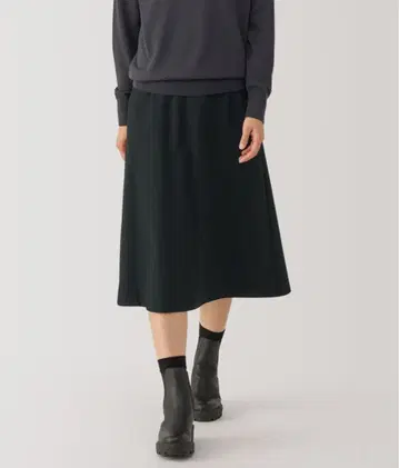 여성 스트레치 기모 플레어 스커트