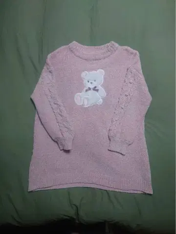 아마벨 곰돌이 니트 원피스