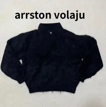 모헤어 혼방 arrston volaju 오버 니트 블랙 L 상당