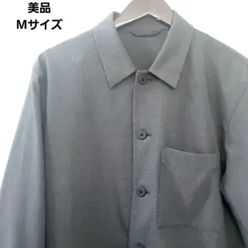 유니클로 UNIQLO 새상품급 감동 셔츠 자켓 무지 M 그레이