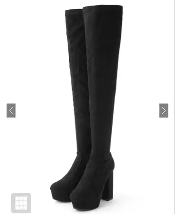 미사용 새상품 완판템 플랫폼 스웨이드 니하이 부츠 GRL ci247