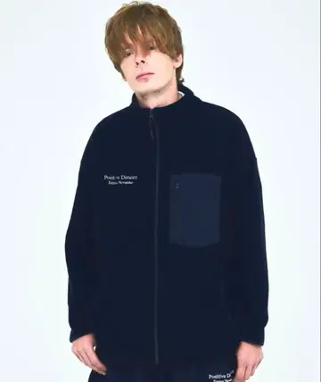 Emma NOVEMBER 마이크로 플리스 풀 집업 스탠드 자켓