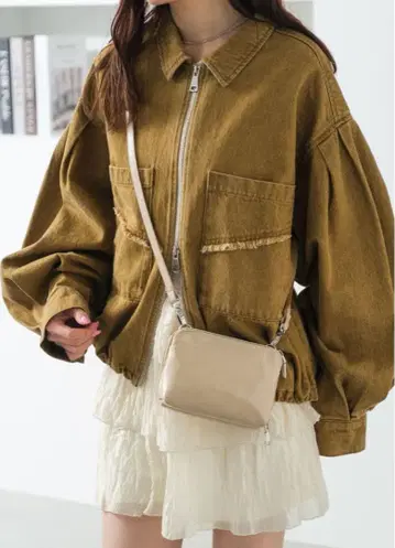 카스타네 데님 더블 ZIP 자켓