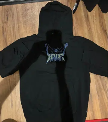 HUF 블랙 후드티 M