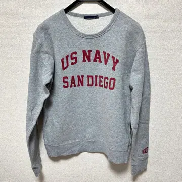 AVIREX US NAVY 로고 맨투맨 트레이닝복 아비렉스 M