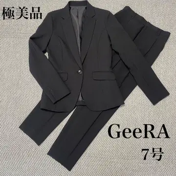 GeeRA 워셔블 셋업 수트 테이퍼드 팬츠 새상품급 블랙