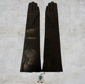 Jennifer Italy 이탈리아 가죽 롱 그로브 블랙 지퍼