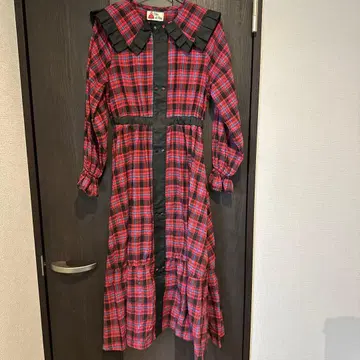 Clice de Paris 체크 무늬 롱 원피스 사이즈 ONE