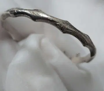 빈티지 앤티크 실버 에칭 뱅글 조각 925