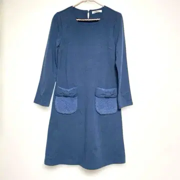 갤러리 비스콘티 리본 포함 플리스 포켓 원피스 2/M