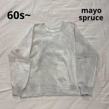 60s 빈티지 마요 스프루스 그레이 래글런 맨투맨