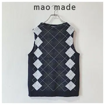 마오메이드 아가일 무늬가 멋진 베스트