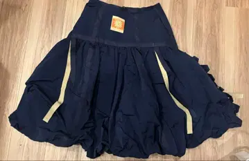 할인 PAULA CANOVAS DEL VAS 네이비 벌룬 스커트 S