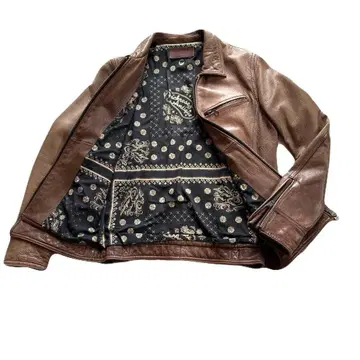 잭 로즈 JACKROSE ANTIQUE 가죽 라이더 자켓