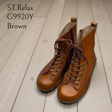 미야기 흥업 ST.Relax/G9920Y/Brown 레이스업 워크 부츠