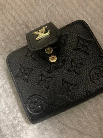 이단 접이식 지갑 블랙