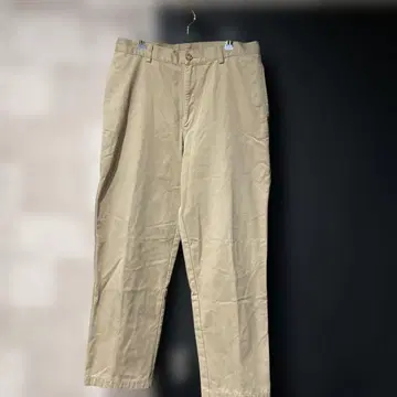 L.L.BEAN 엘엘빈 안감 체크 치노 팬츠 33 x 30 베이지