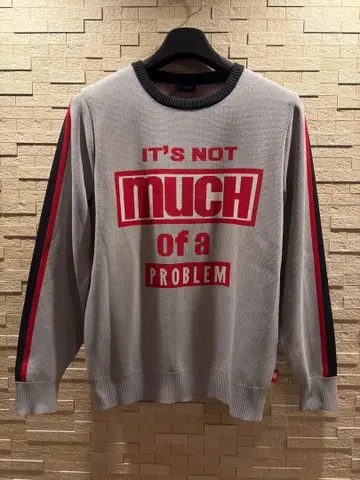 Kappa 그레이 프린트 크루넥 스웨터