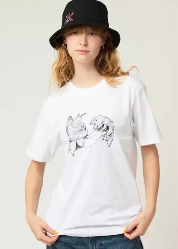 그라니프 기묘한 이야기 히구치 유코 콜라보 T셔츠 XL