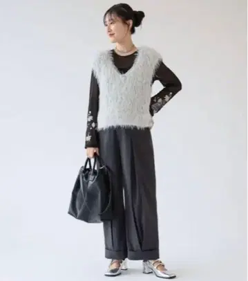 RBS 헤어리 V넥 베스트 라이트 그레이 Ray beams