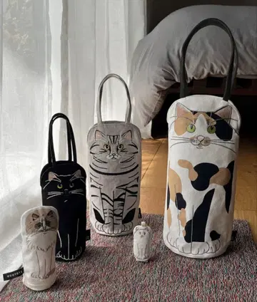 새상품 미사용 ROOTOTE 네코료시카 고양이 미니백 세트