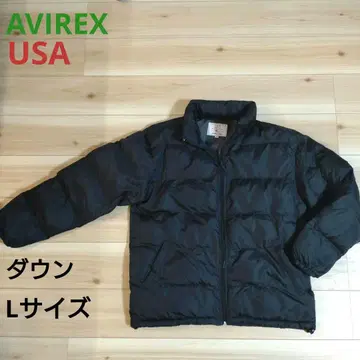 AVIREX USA 블랙 다운 자켓 L