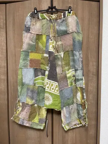 염색 패치 사루엘 팬츠 엘 로데오