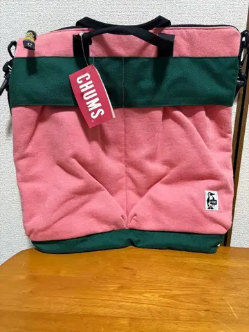 CHUMS 숄더백 핑크/그린