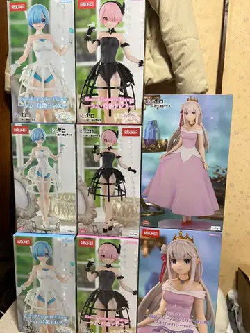 인기 리제로 프라이스 피규어 라운드원 한정판 8체 세트