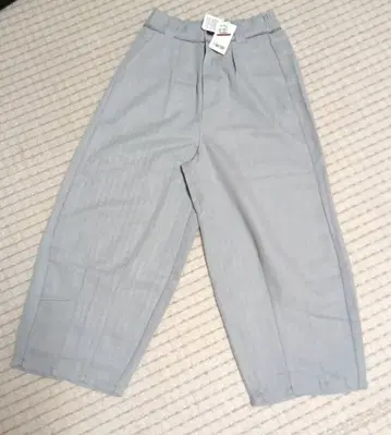 keitto 그레이 헤링본 와이드 팬츠