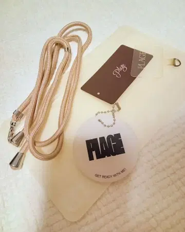 새상품급 PLAGE 스마트폰 로프 스트랩 베이지