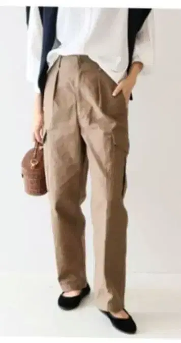 백 새틴 카고 팬츠 34 사이즈