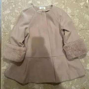 새상품급 snidel 스나이델 코트 소매 퍼