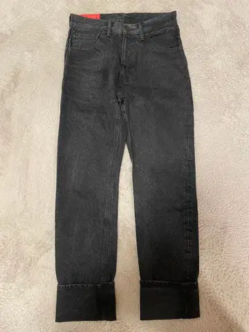 preloved 구매 블랙 스트레이트 데님 27R