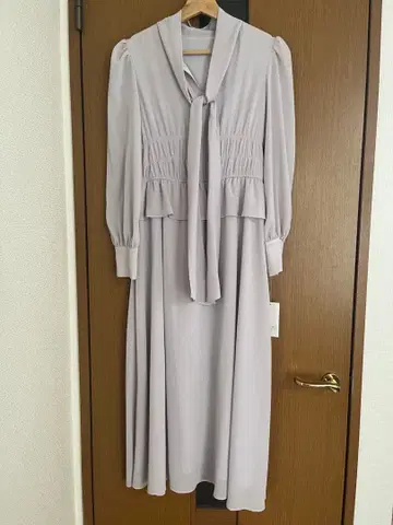 새상품 NATURAL BEAUTY BASIC 보타이 원피스 라벤더