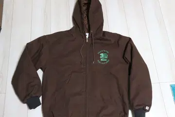 브라운 지퍼 후드티 액티브 자켓