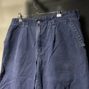 90s 유로 빈티지 워크 팬츠 네이비 페이드