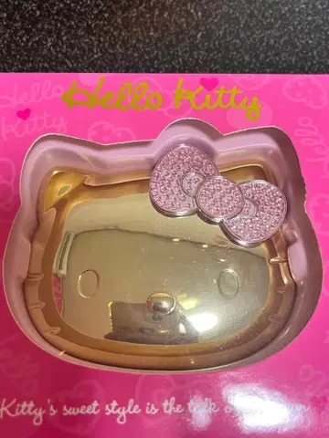 헬로키티 키라키라 비쥬 거울 골드