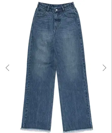 RIELLE RICHE 프린지 스트레이트 데님 팬츠