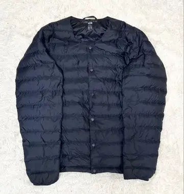 UNIQLO 울트라 라이트 다운 자켓 V넥 L 블랙