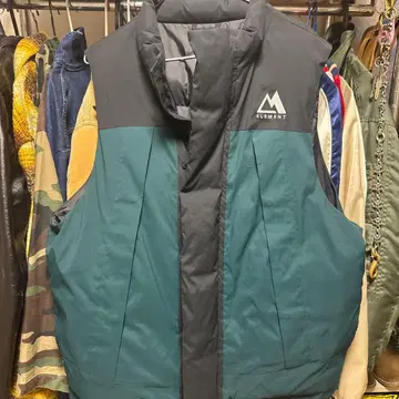 ELEMENT 그린 블랙 베스트 M 사이즈