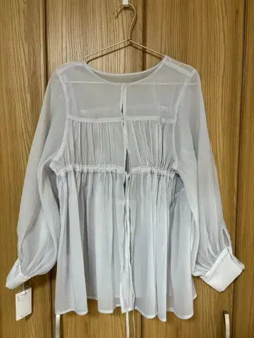 mystic 시어 티어드 튜닉 라이트 그레이