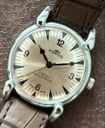 빈티지 손목시계 FORTIS 수동 와인딩 남성용 손목시계