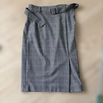보쉬 BOSCH 체크 무늬 타이트 스커트 36