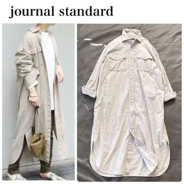 새상품급*저널 스탠다드 셔츠 코듀로이 원피스 베이지