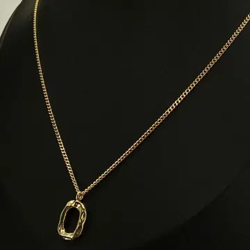 골드 금 목걸이 빈티지 체인 심플 각인