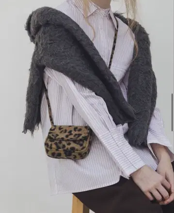 willfully leopard minimal shoulder bag
