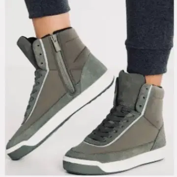 LACOSTE 라코스테 남성용 하이컷 스니커즈 모스그린 25.5