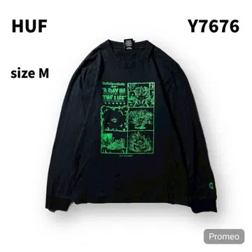 [ 즉시 구매 OK ] HUF 긴팔 T셔츠 사이즈 M 블랙